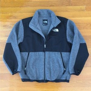 The North Face grey fleece jacket, boy size L